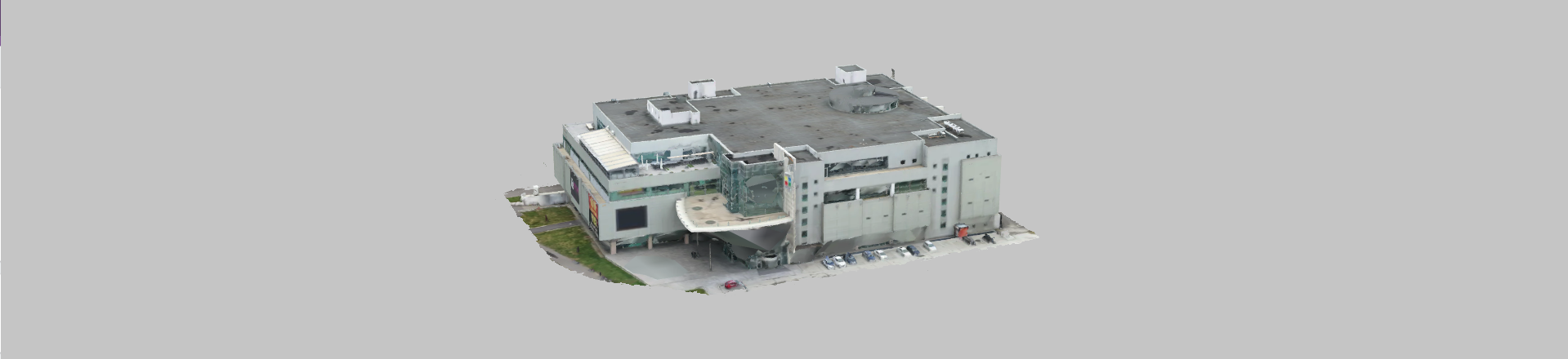 3D photogrammetry model of a commercial building