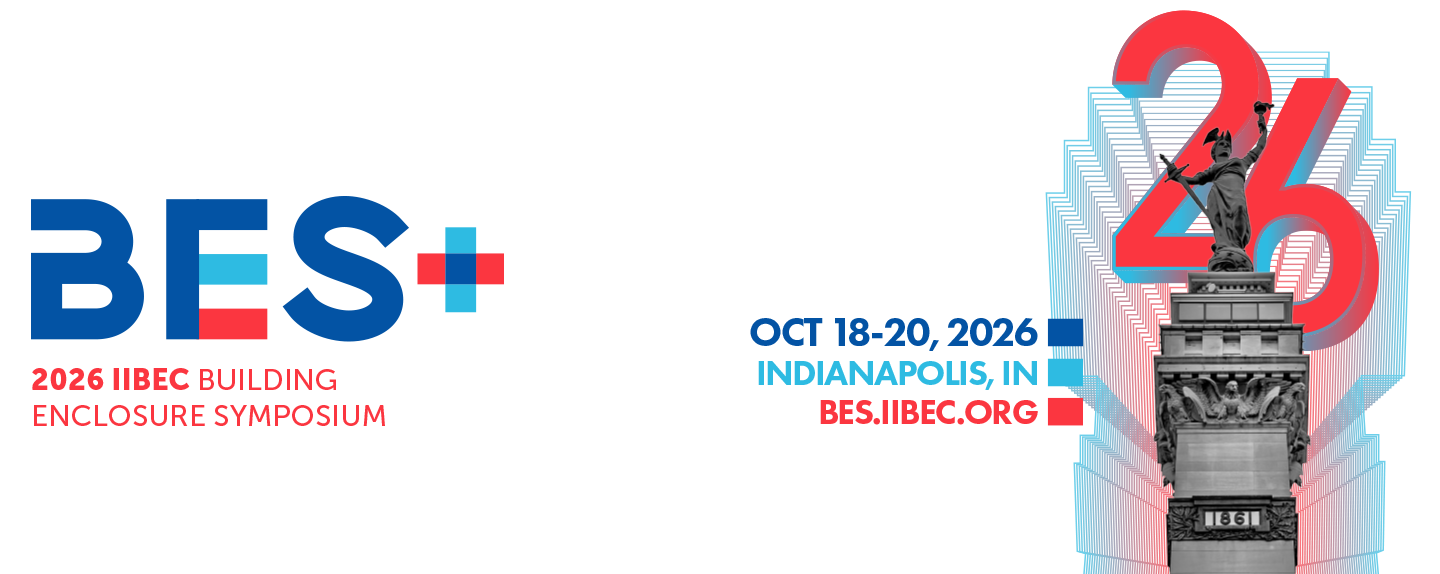 BES+ 2026 IIBEC Building Enclosure Symposium wordmark, October 18–20, Indianapolis