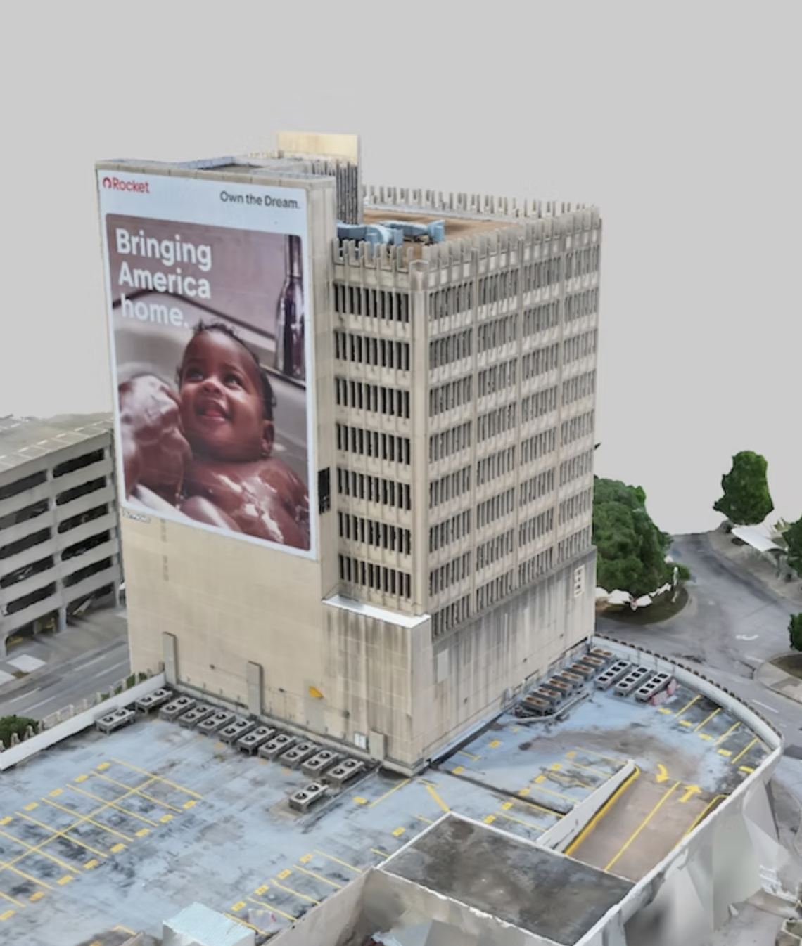 3D photogrammetry model of a commercial building